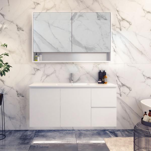 Timberline Nevada Wall Hung Vanity with Alpha Ceramic Top - Wellsons