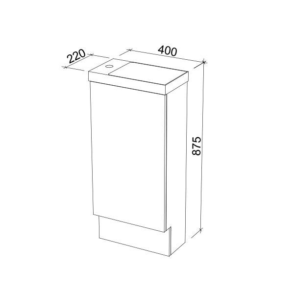 Timberline Ollie Floor Standing Vanity - Wellsons