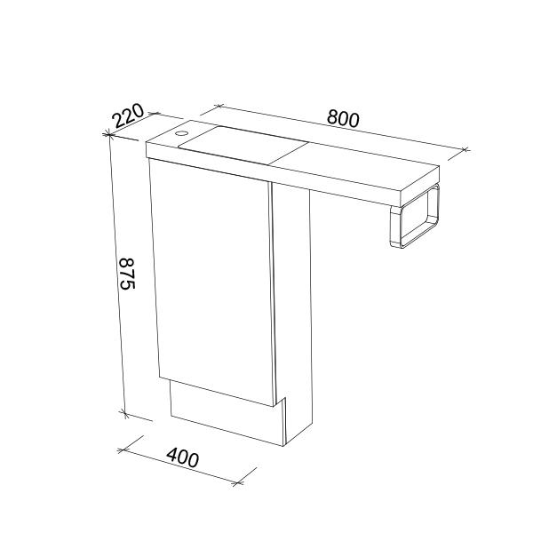 Timberline Oscar Floor Standing Vanity - Wellsons
