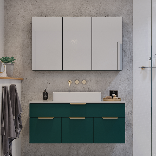 Timberline Taylor Wall Hung Vanity with SilkSurface Top & Basin - Wellsons