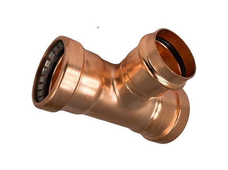 Copper Unequal Tee Water 100MM X 100MM X 50MM - Wellsons
