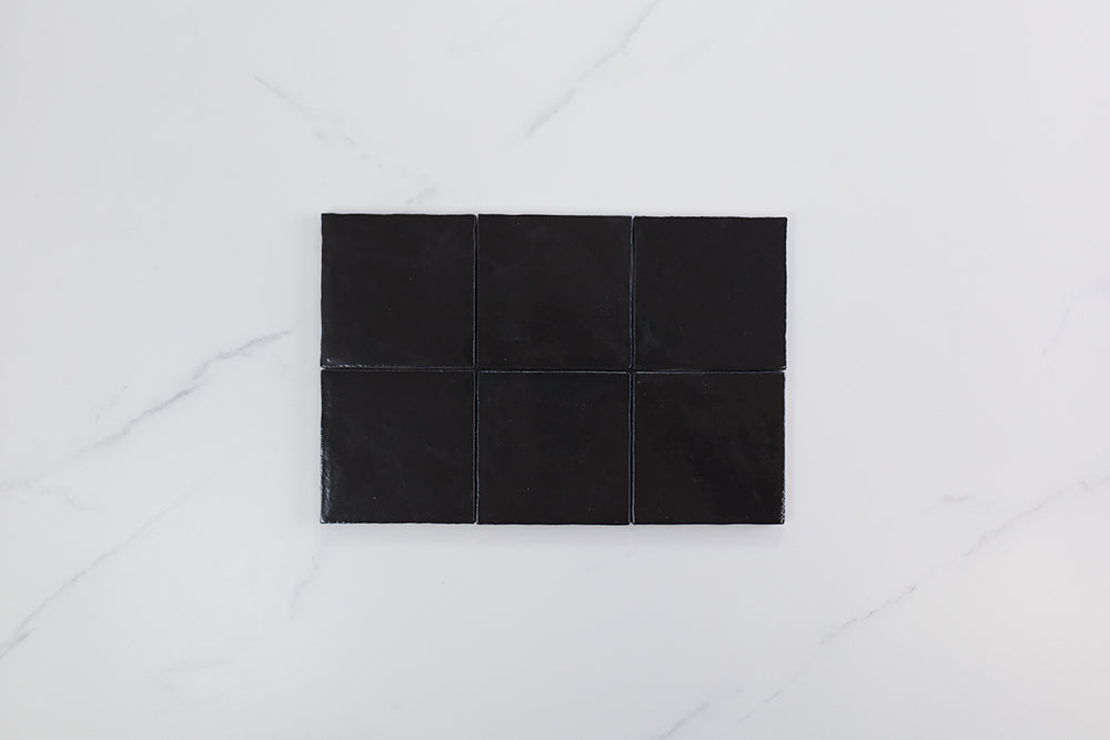 Milan Carbone Semi Gloss Small Square Tile