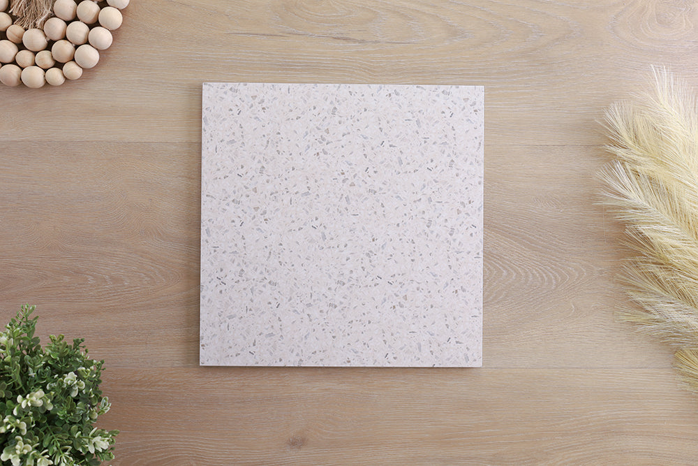 Parco White Matt Terrazzo Look Tile